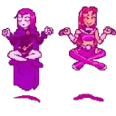 raven-and-starfire-meditating