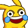 pikachu laughing