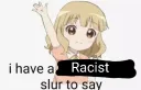i have something racist to say