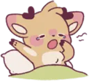 DeerMorningYawn