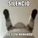 Silencio vc esta mamando
