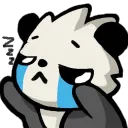 sleepy panda