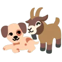 Puppy & Goat